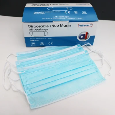 Masque protecteur jetable de 3 plis d'utilisation adulte avec le masque de pollution d'enfants d'earloops jetable