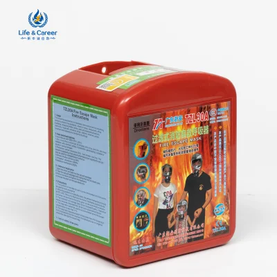 Appareil respiratoire d'auto-sauvetage de visage complet de filtration de lutte contre l'incendie professionnel appareil respiratoire masque à gaz