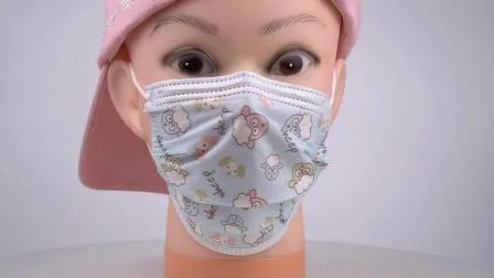 2020 Mode de gros imprimé personnalisé pour enfants filtre masque facial jetable anti-poussière